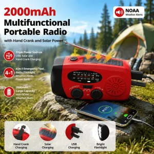 Portable Solar Hand Crank Radio