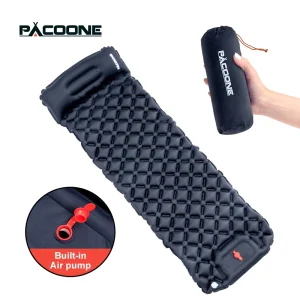 PACOONE Outdoor Sleeping Pad Camping Inflatable Mattress
